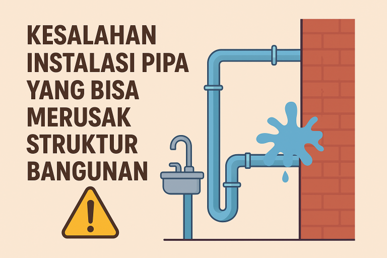 Kesalahan Instalasi Pipa yang Bisa Merusak Struktur Bangunan